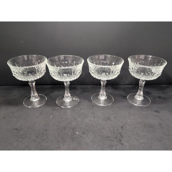 Wheaton Glass House Cotillion Set, Vintage Champagne Sherbet Glasses, Set of 4 - Picture 2 of 9